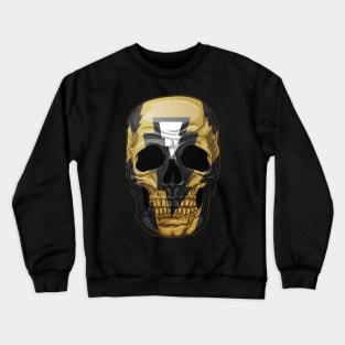 Skull Lightning Bolt Black Crewneck Sweatshirt